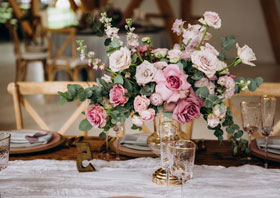Décoration florale de table